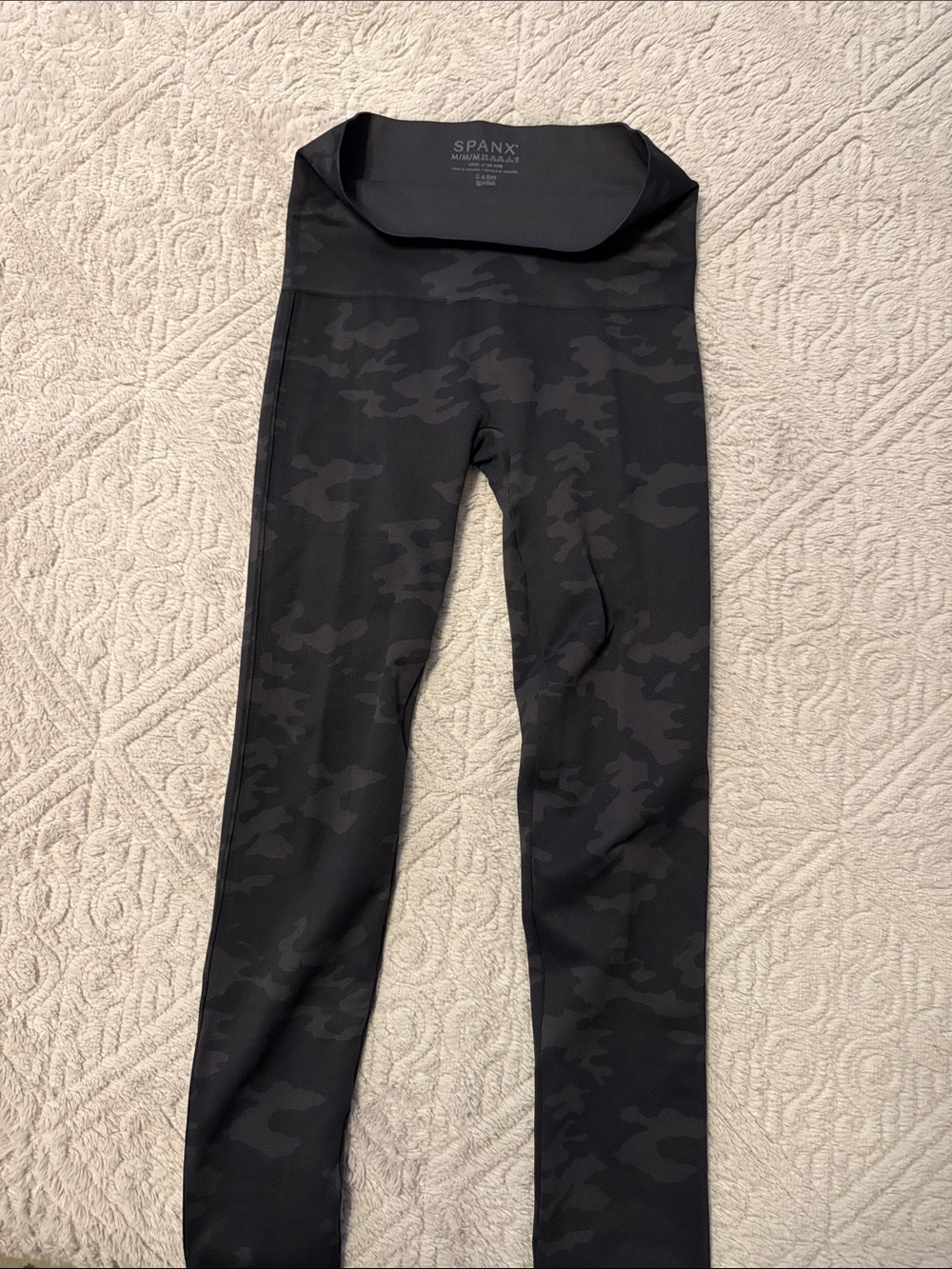 Spanx Black Camo Leggings